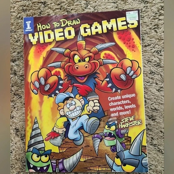 2/10 Sale! How to draw video games book - Picture 2 of 11